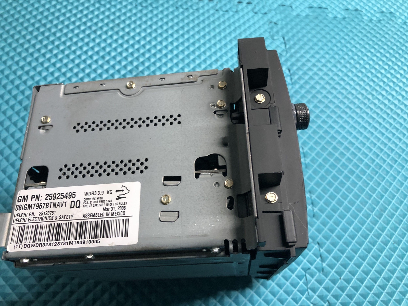 07-12 BUICK ENCLAVE RADIO NAVIGATIONCD PLAYER 25925495 May Need Programming