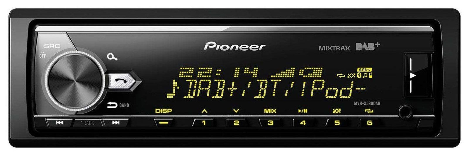 Pioneer Bluetooth USB DAB MP3 Car Stereo for Lancia Y from 12 Gloss Black