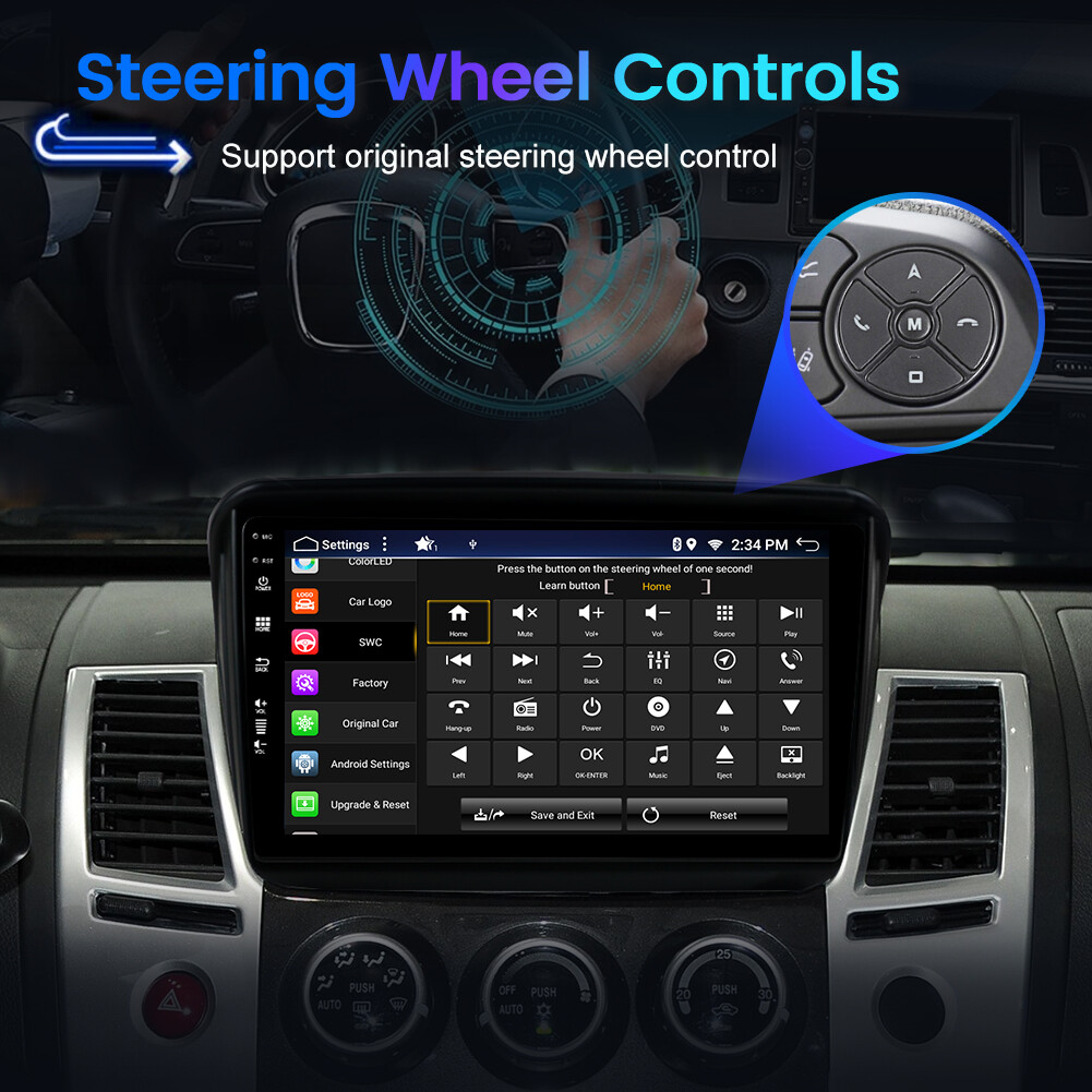 128GB Car Stereo For Mitsubishi Triton ML MN 2006-15 Android 16 GPS Navi CarPlay