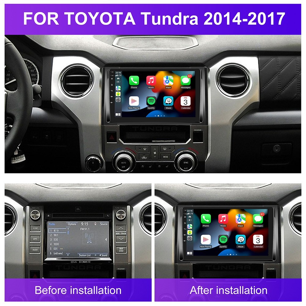 9” for Toyota Tundra 2014-2021 Car Stereo Radio Android 15 CarPlay GPS 2+64GB