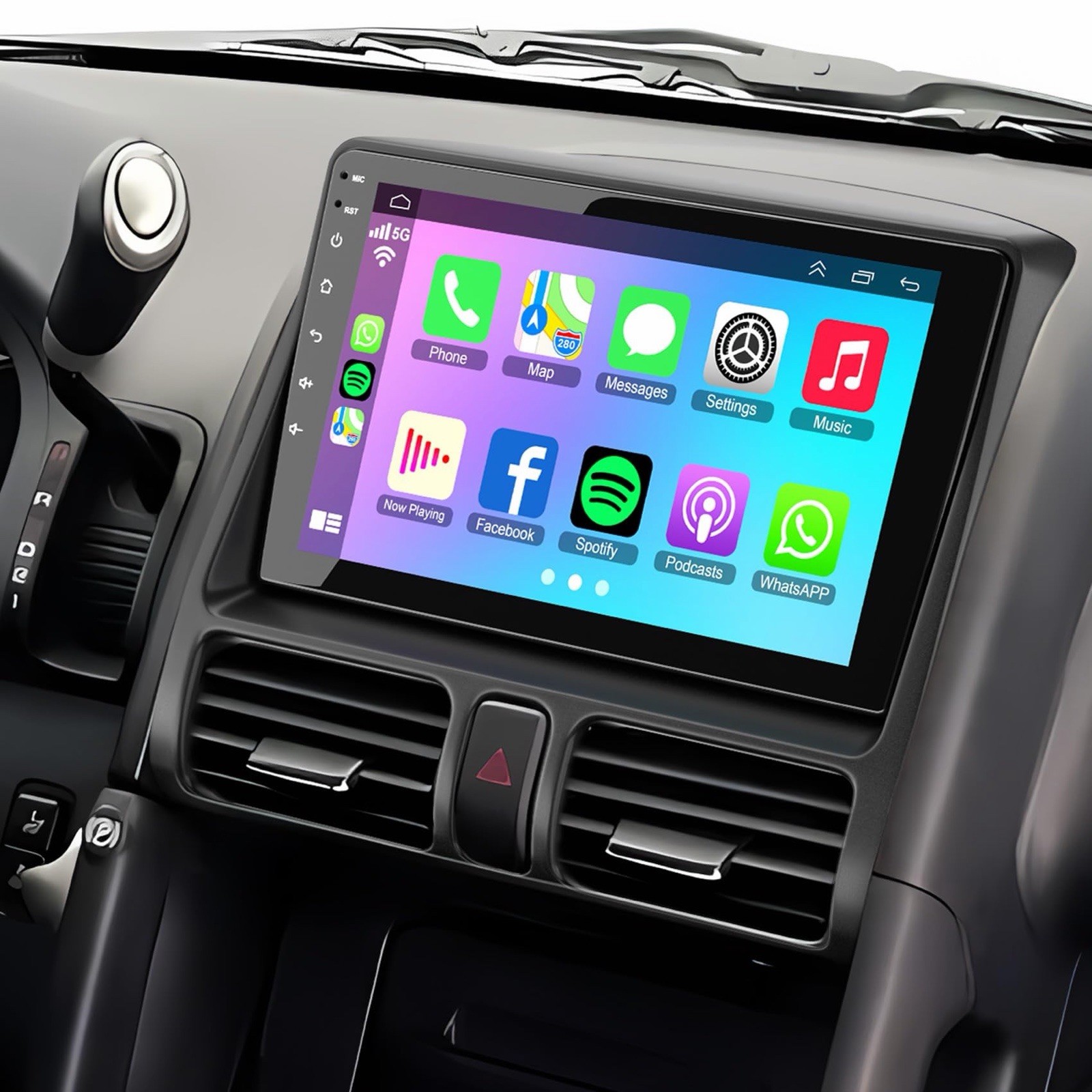 (8 Core + Android 15) Car Radio Stereo for Honda CRV 2002-2006 4GB+64GB | 9″ QLE