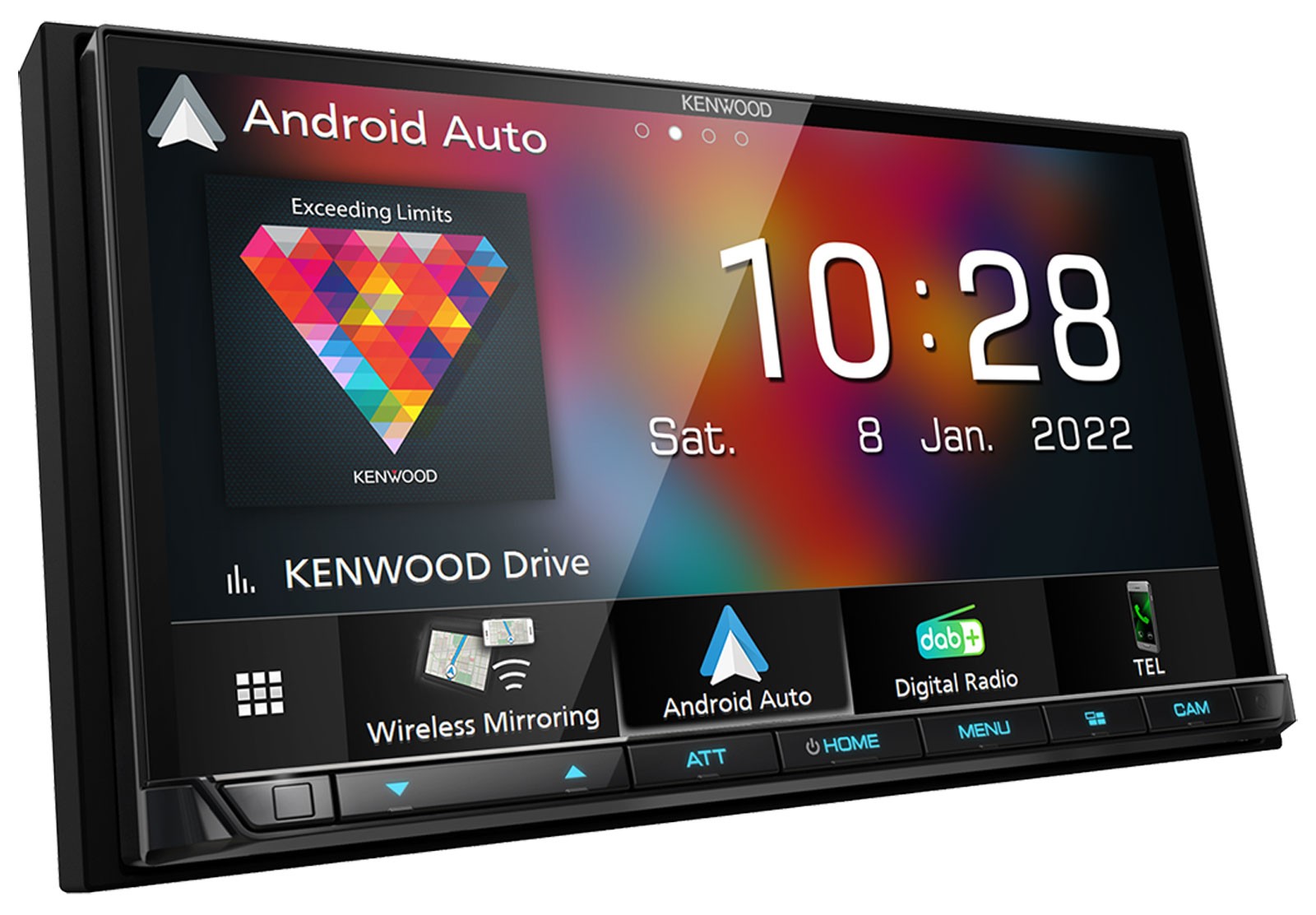 Kenwood DMX8021DABS Doppel-DIN MP3-Autoradio Touchscreen Bluetooth DAB USB Carpl