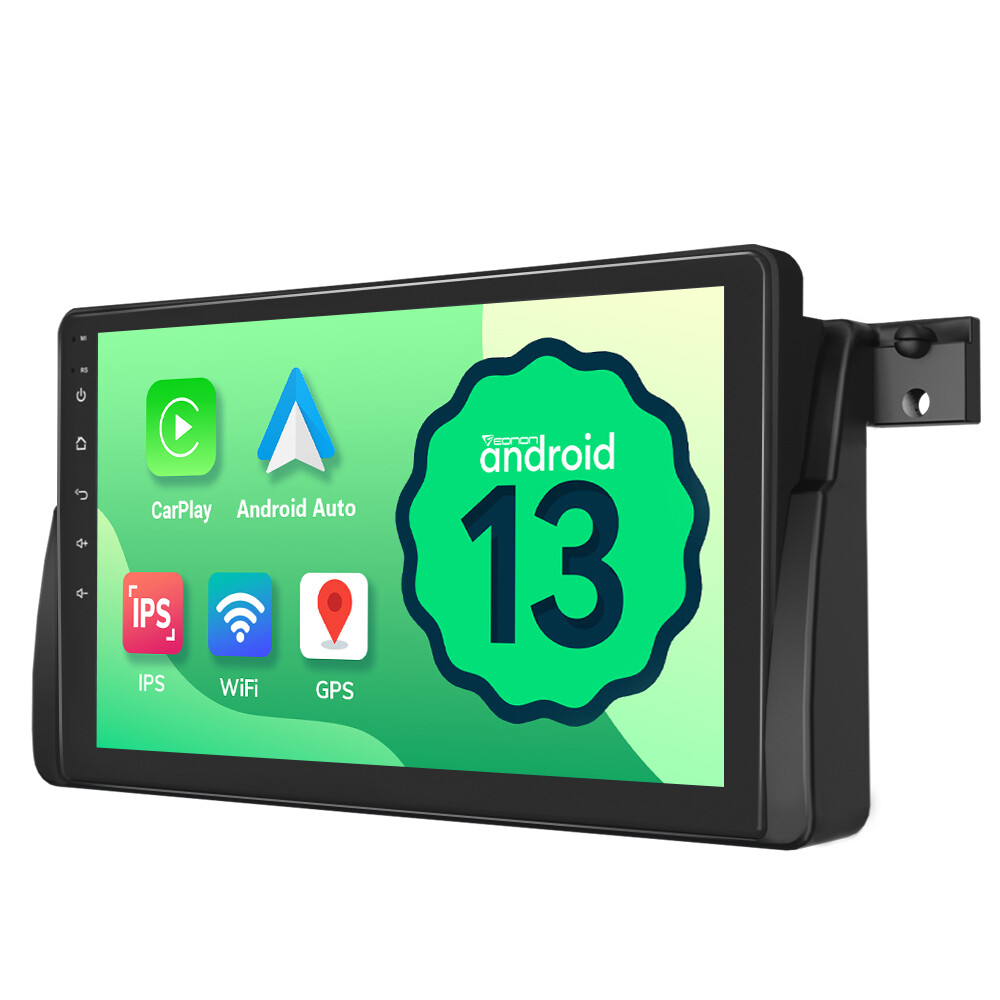 E46A13 9″ Android 13 Car Stereo GPS Sat Nav Radio for BMW E46 325i 325ci CarPlay
