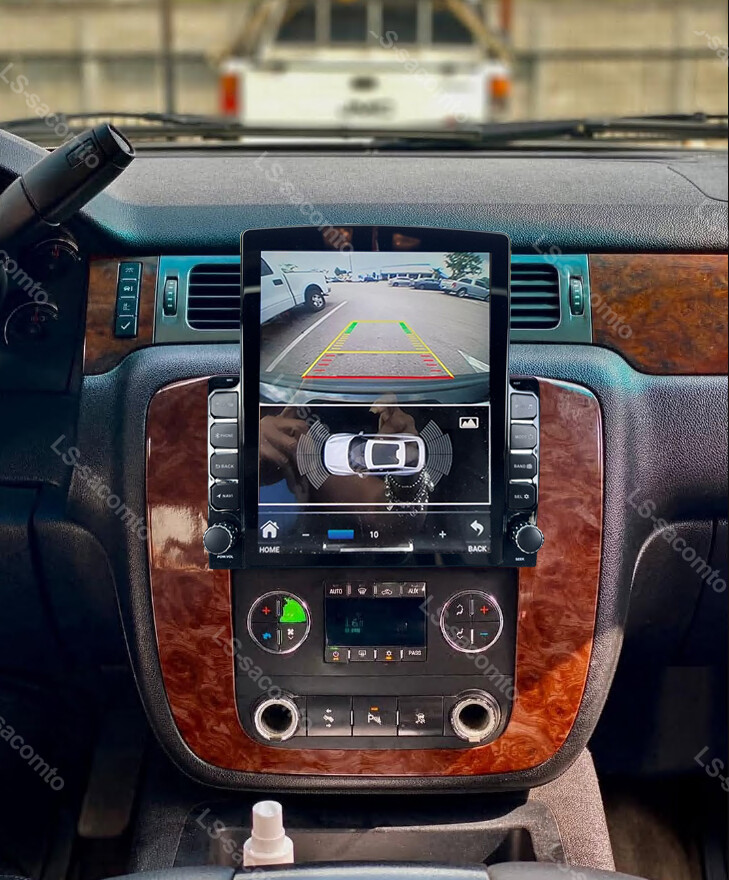 For 2007-2012 Chevrolet Silverado Apple Carplay Car Stereo Radio Android 13 GPS