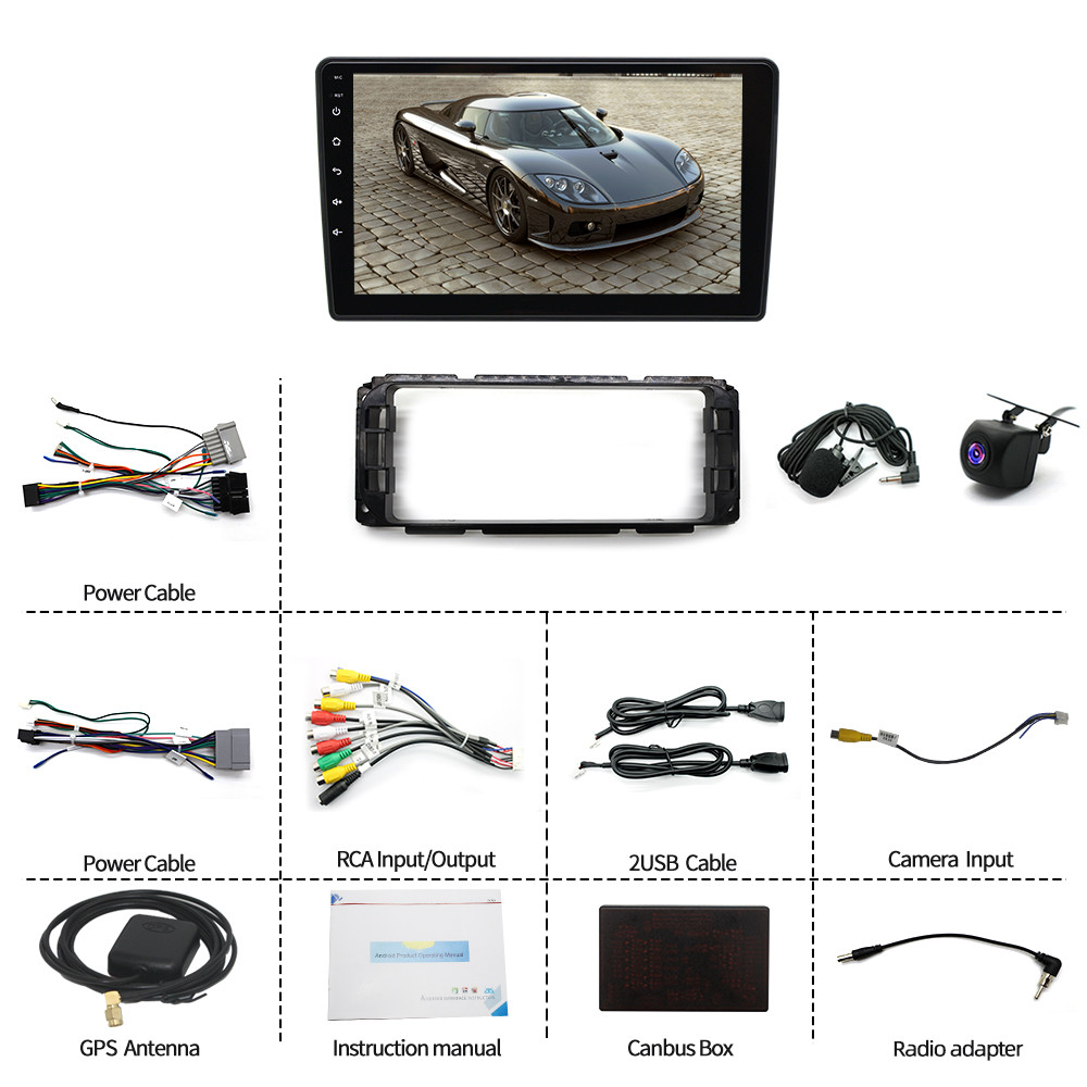 For 2002 2003 04 05 06 07 Jeep Liberty Android 13 CarPlay Car Stereo Radio GPS