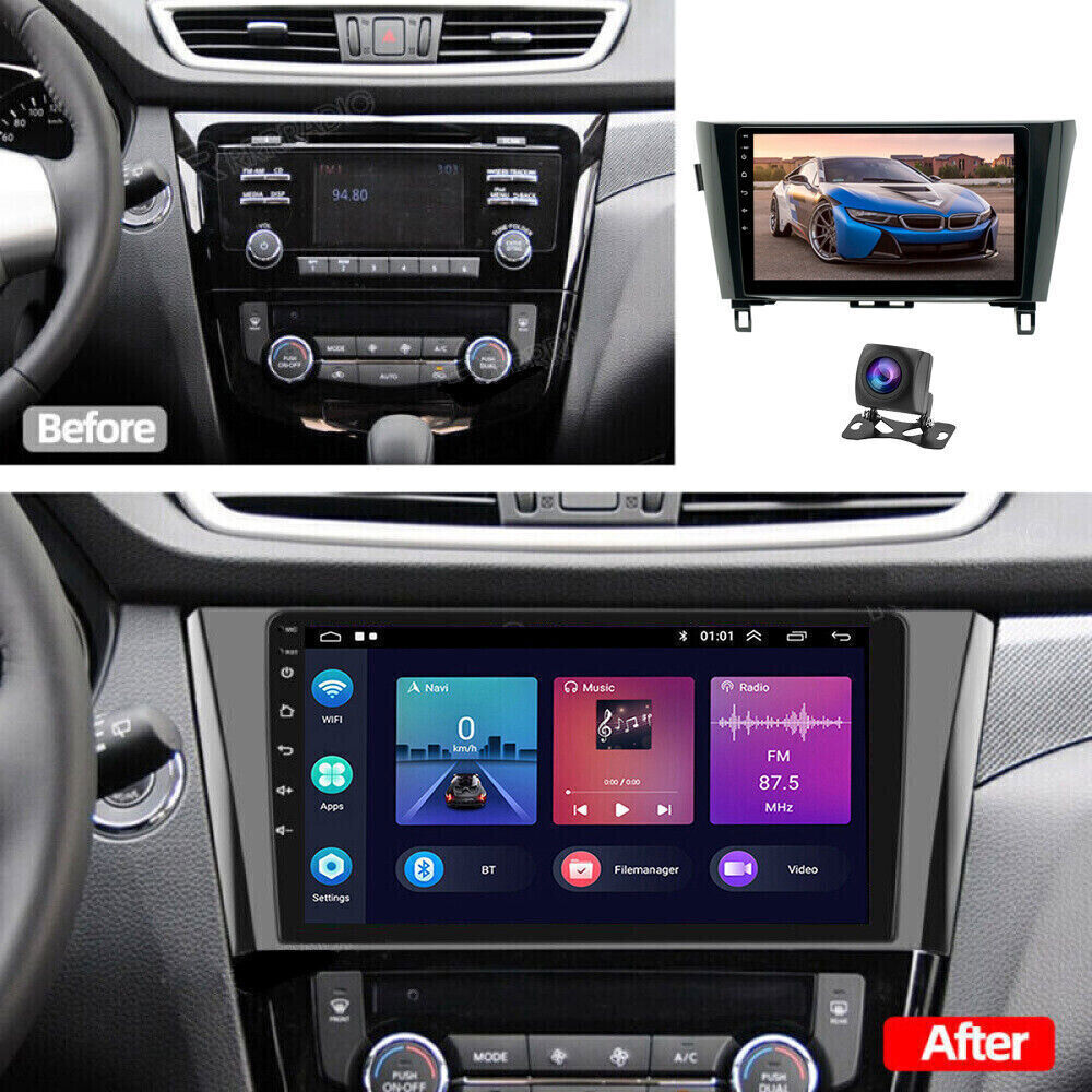 For Nissan Xtrail Qashqai Rogue 2014-2018 Android 13 Car Stereo Radio GPS NAVI
