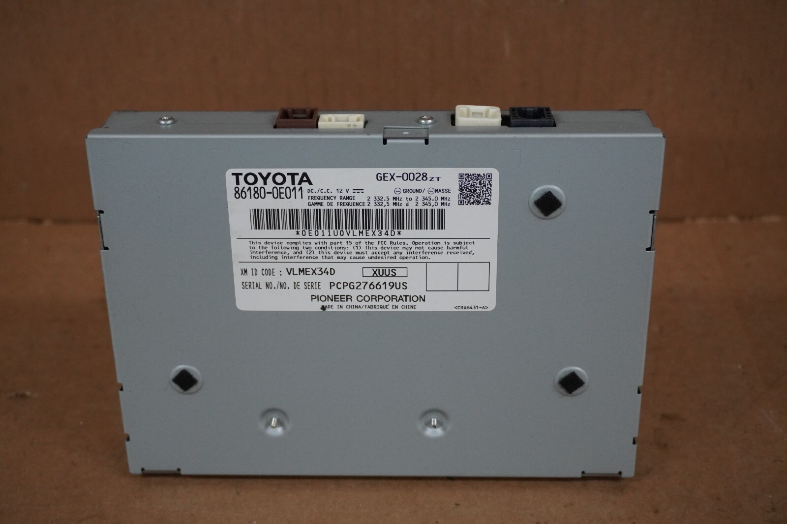 13 14 15 16 17 18 Toyota Satellite XM Radio Control Module OEM 861800E011