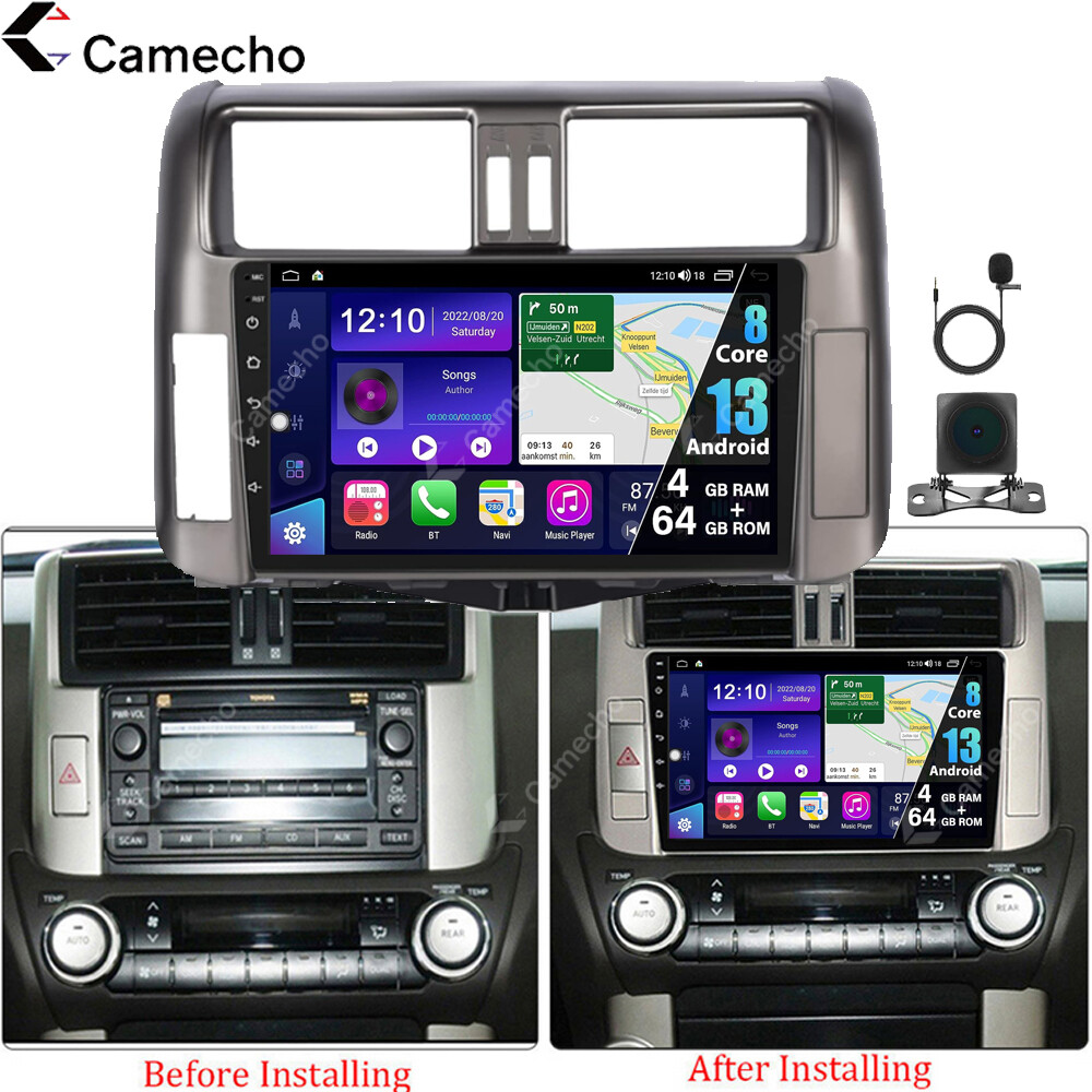2+32GB Android 13 Car Stereo Radio Carplay GPS For Toyota Land Cruiser Prado 150