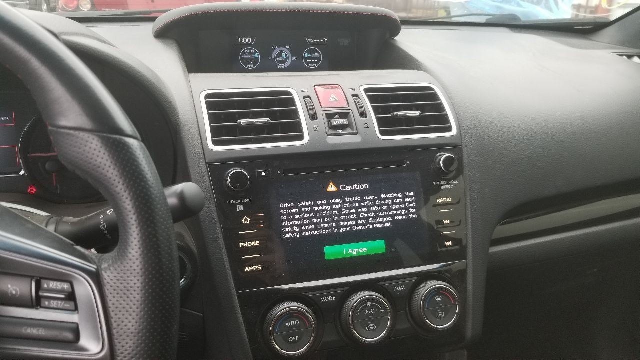 20 SUBARU WRX STI RADIO AUDIO RECEIVER HEAD UNIT DISPLAY SCREEN 86431VA660