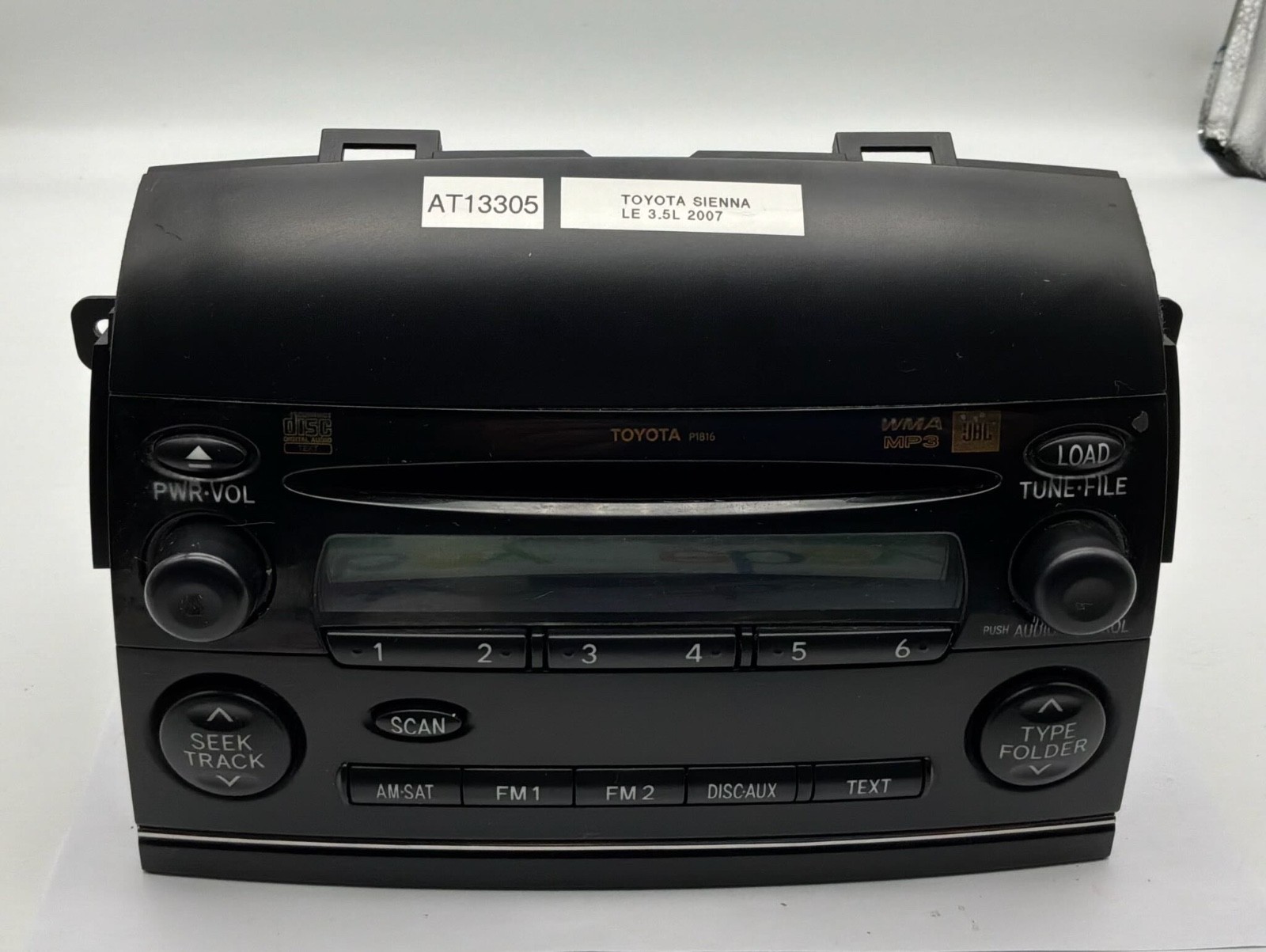 OEM 04-10 Toyota Sienna LE AM FM Radio Receiver CD WMA MP3 Single Disc Player