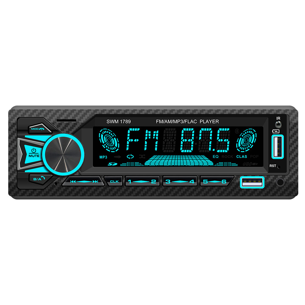Single 1DIN Car Radio Stereo Audio MP3 Player Bluetooth FM/AM In-Dash Head Unit