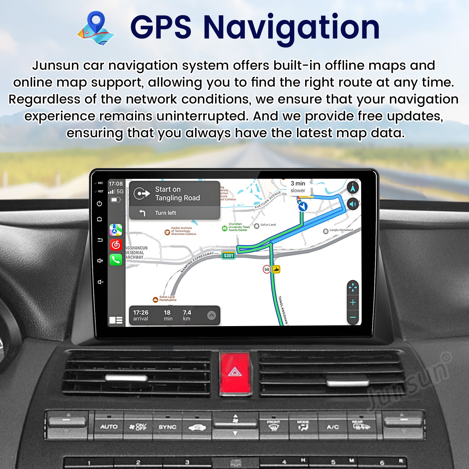 For Honda Accord 2008-12 Android15 8Core 6+128G Carplay Car Stereo Radio GPS Nav