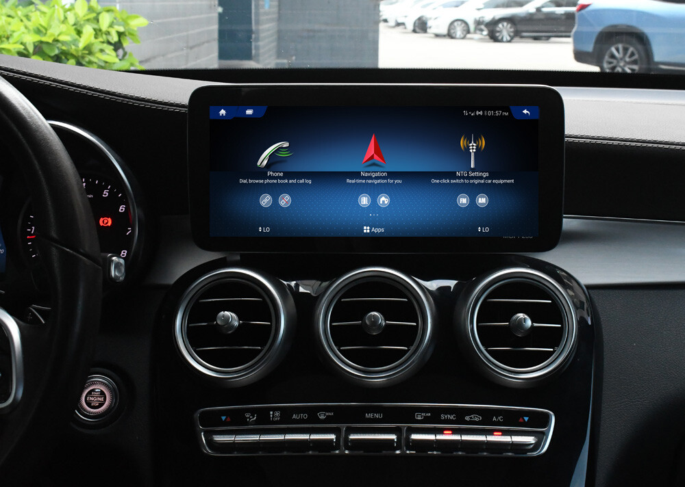 12.3″ Stereo CarPlay for Mercedes-Benz W205 C300 GLC 2015-2018 +BT GPS Navigator
