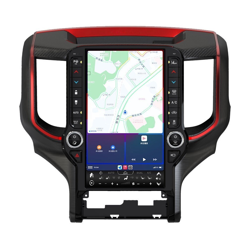 Large Display 13.6″ Android Car Stereo Radio Gps For 19-2024 Dodge Ram 1500 2500