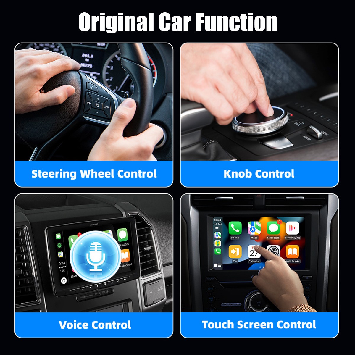 USB Wireless CarPlay Adapter for Apple iPhone / Android Auto Adapter Plug & Play
