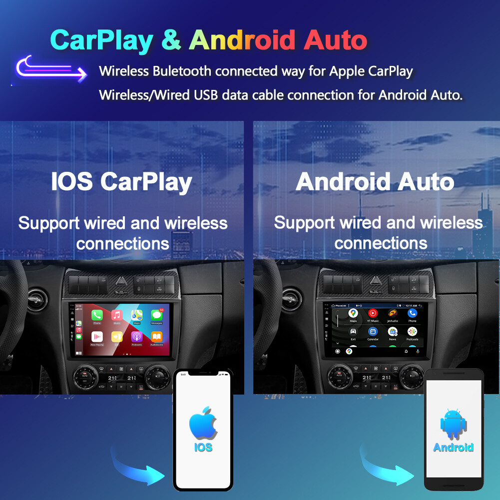 Android13 For Mercedes Benz C-Class W203 Car Stereo Radio GPS Navi CarPlay 128GB