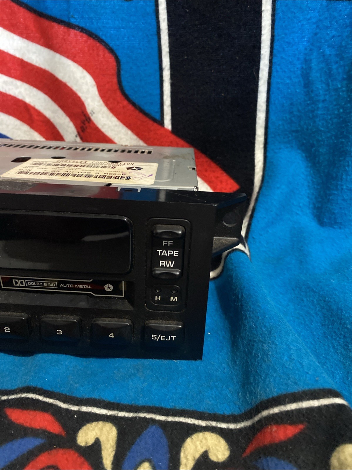 Dodge Chrysler Corporation Radio AM/FM Dolby Cassette P04858556AC Untested 2