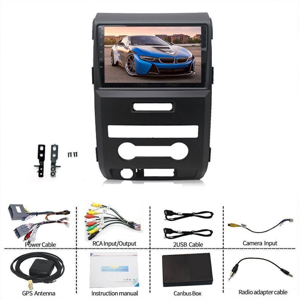 Fits For Ford F-150 2009-2014 Wifi Carplay Android 14.0 Stereo Radio GPS Navi