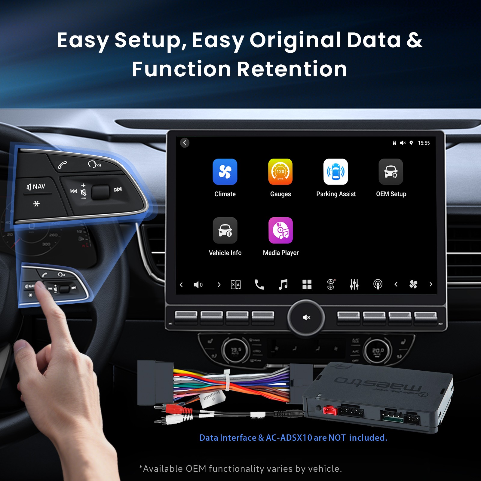 ATOTO 12.9″ Android Single & 2Din Car Stereo Carplay Android Auto 8G+128GB AI