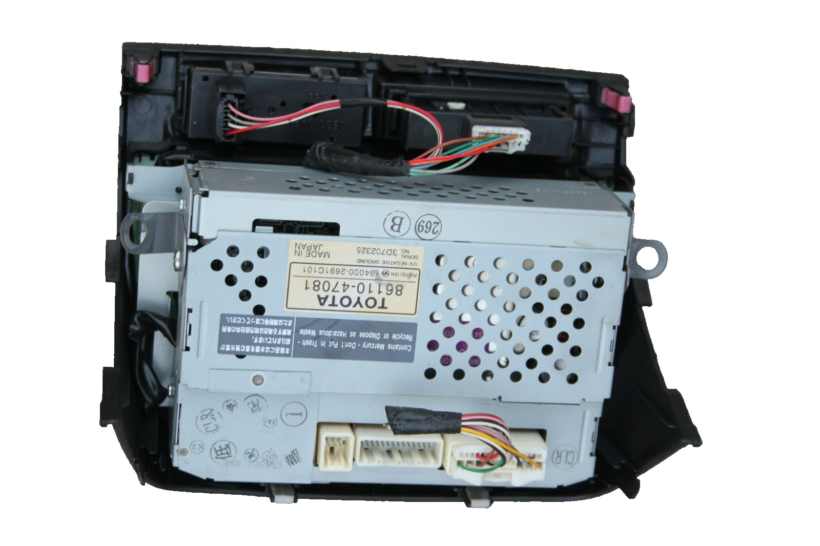 2004-2009 Toyota Prius Dash Information Radio Display Screen OEM 86110-47081