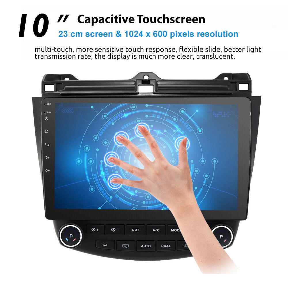 4+64GB Android 15 Car GPS Stereo Radio For Honda Accord 2003 2004 2005 2006 2007