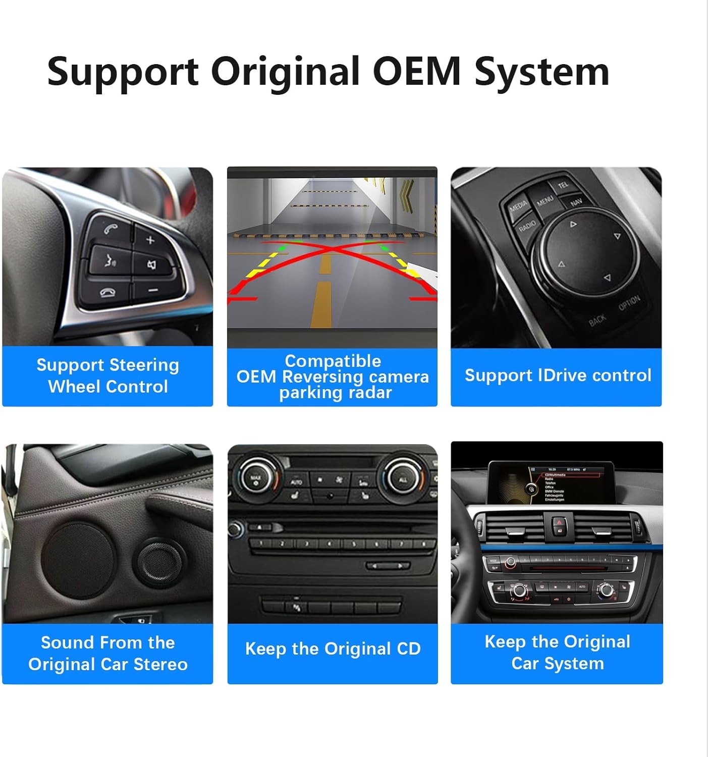 For BMW 3 Series E90/E91/E92/E93 2007-2011 Linux 12.3″ Android Carplay Car Radio