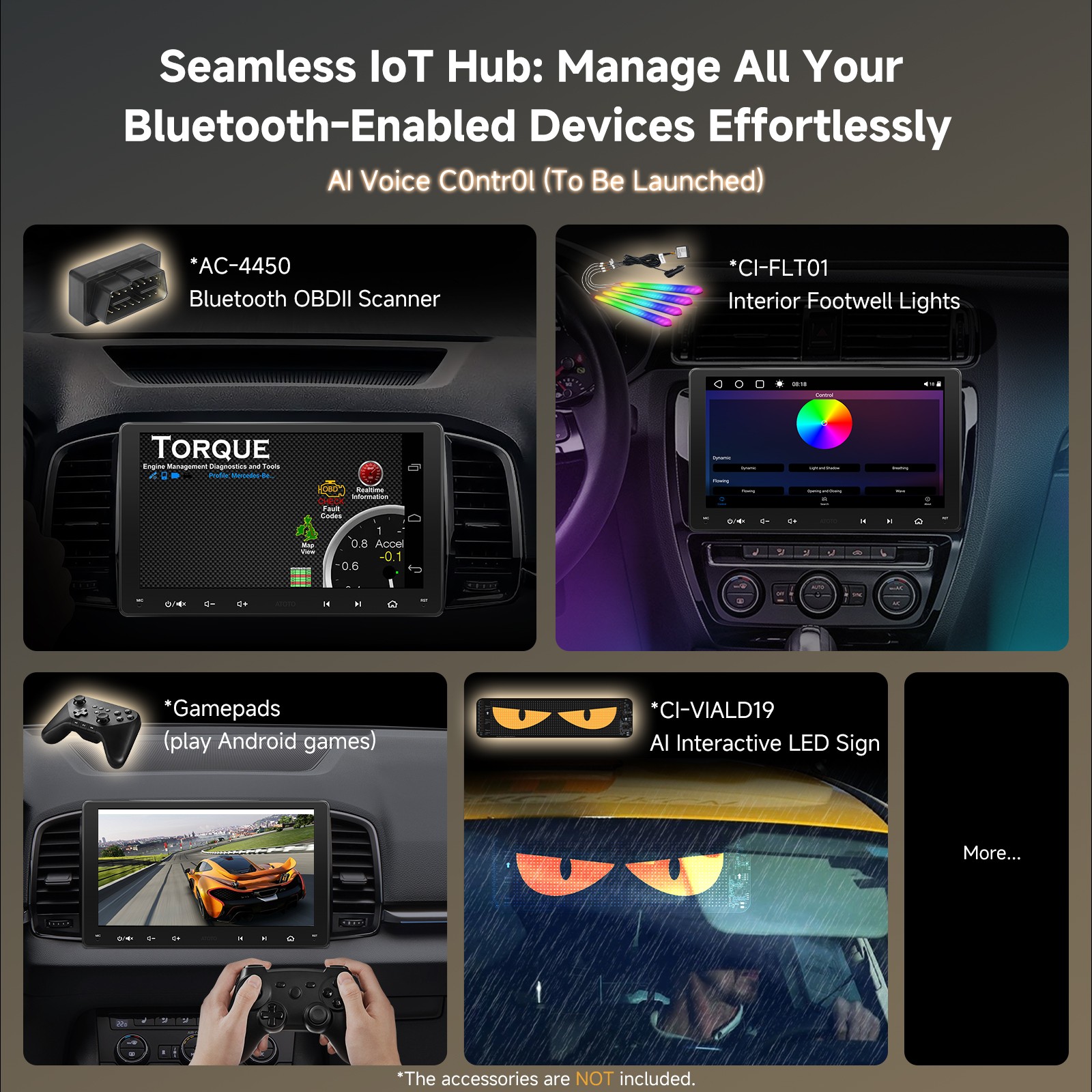 ATOTO S8 4G+32G Double Din Car Stereo GPS Play 4G LTE Android Radio 9″Multimedia