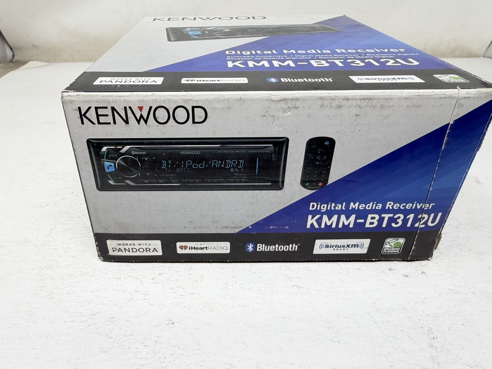Kenwood KMM-BT312U AM FM Radio Receiver MP3 Player bluetooth