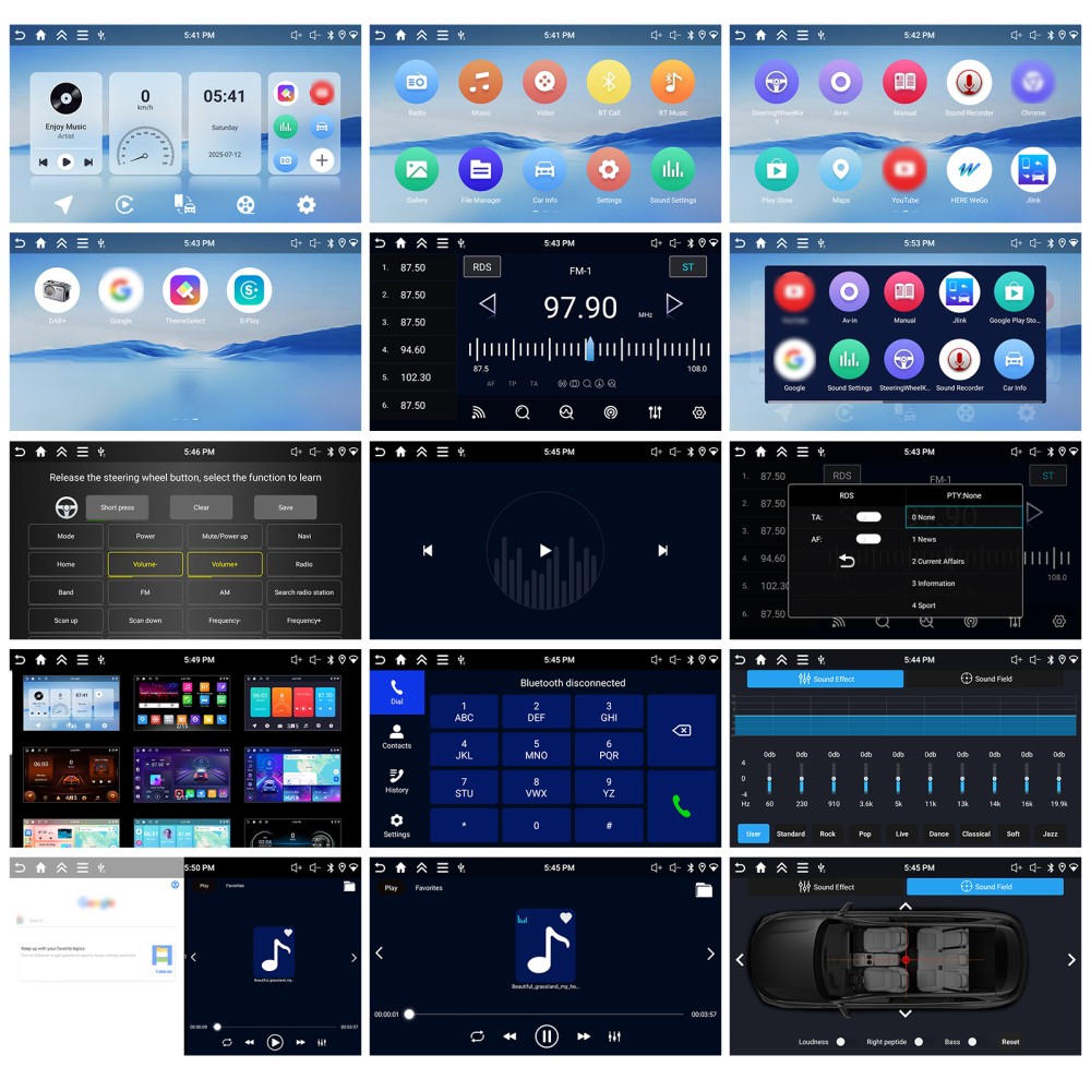 For 2011-2014 Chrysler 200 4+64GB pple CarPlay Android 15 Car Stereo Radio GPS