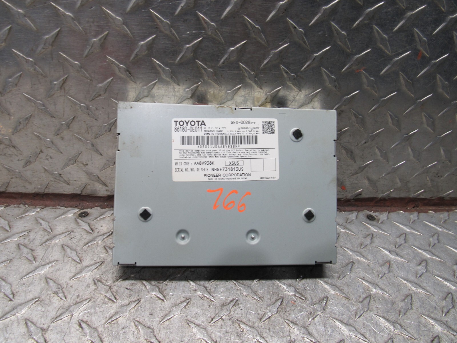 2015 TOYOTA CAMRY SATELLITE XM RADIO RECEIVER MODULE 86180-0E011