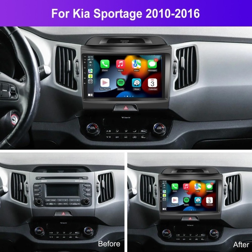 6+128GB For KIA Sportage 3 2010-2016 Android 15 Car Stereo Radio Carplay GPS Cam