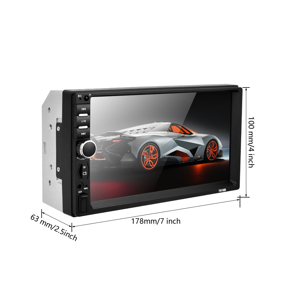 Double 2DIN 7″ Car Radio Stereo IOS/Android Mirror Link Bluetooth FM USB AUX MP5