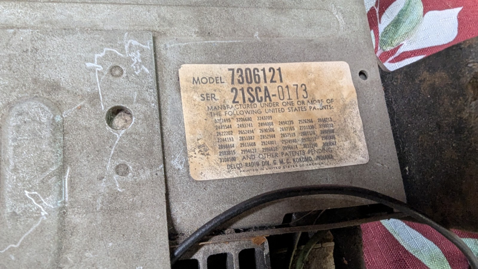 1968 CHEVY IMPALA UNDER DASH STEREO MULTIPLEX UNIT #7306121 SS CAPRICE 396 AM-FM