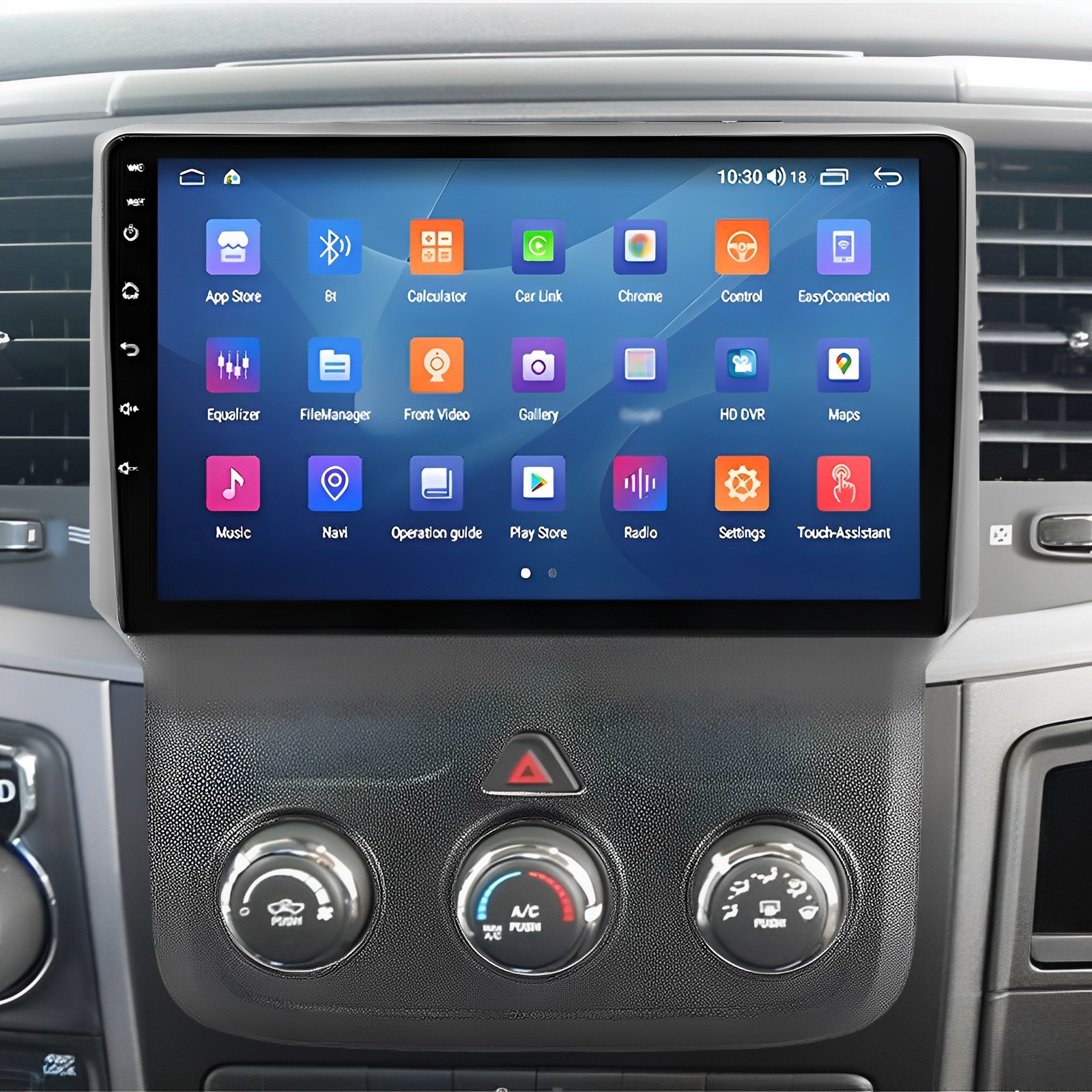 Car Radio Stereo Fit For Carplay For 2013-18 Dodge Ram 1500 2500 3500 Android 13