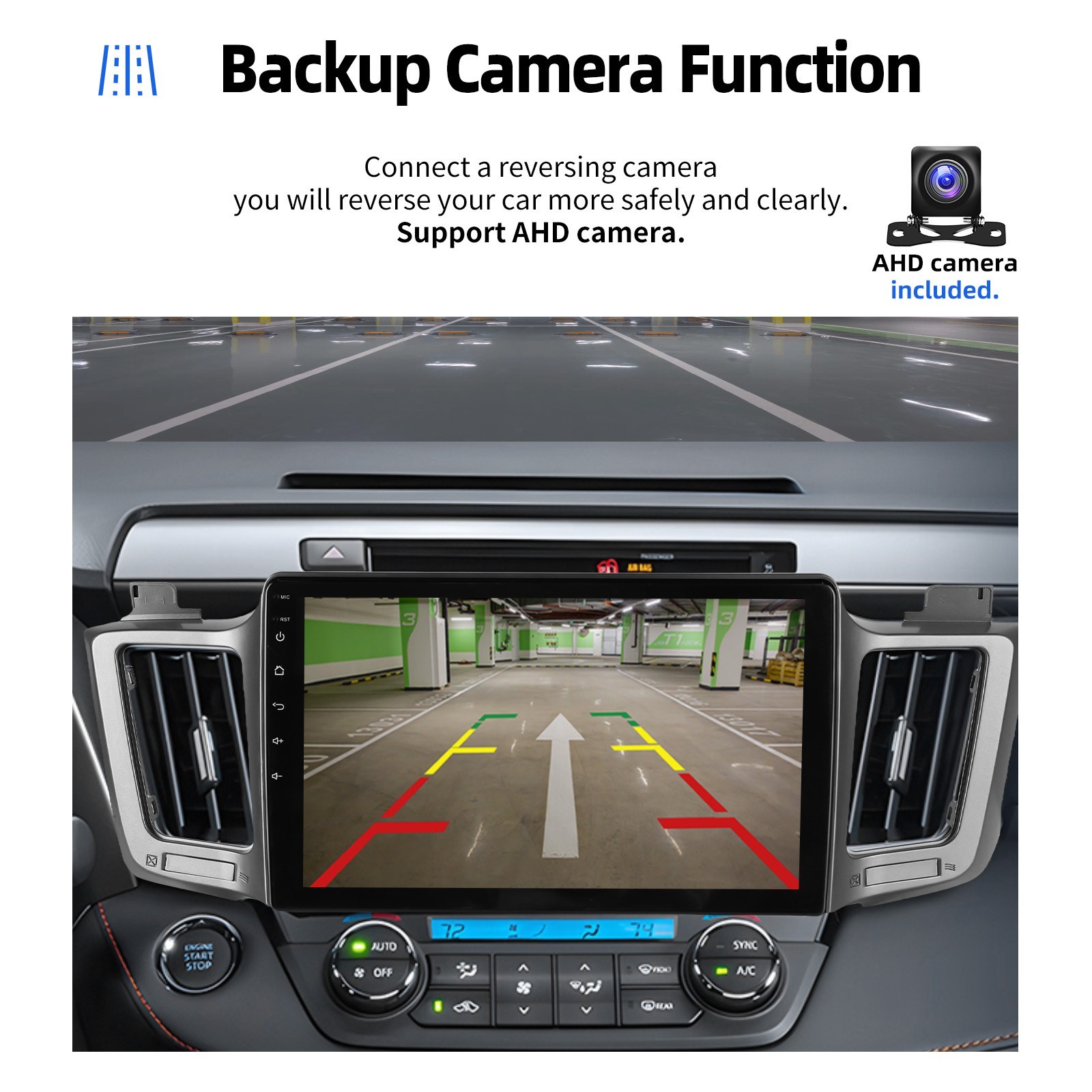 Apple Carplay For Toyota RAV4 2013-2018 Car Stereo Radio Android 15 GPS Navi FM
