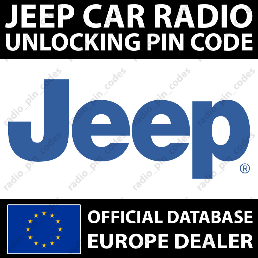 JEEP RADIO PIN CODE MYGIG NTG4 R1 VP2 VP3 VP4 UCONNECT 7 8.4 12 INCH ALL MODELS