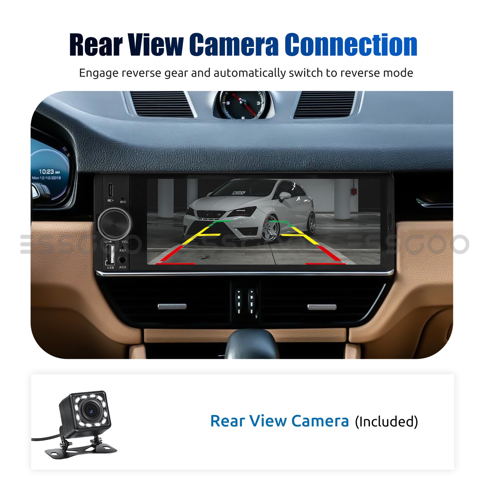 7″ Car Radio For Apple Carplay Android Single 1Din Touch Screen Stereo Bluetooth