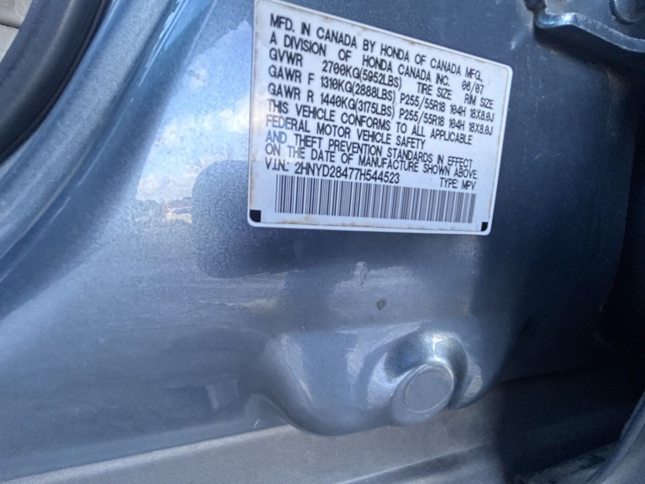 2007-2009 Acura MDX Radio Receiver Canada Market Elite VIN 8 OEM 1470820