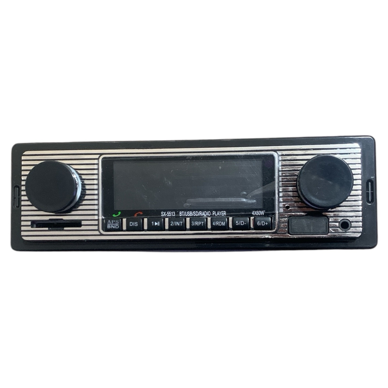 Retro Car Bluetooth Compatible Radio MP3 Player Stereo USB/AUX/SD/FM SX5513 READ