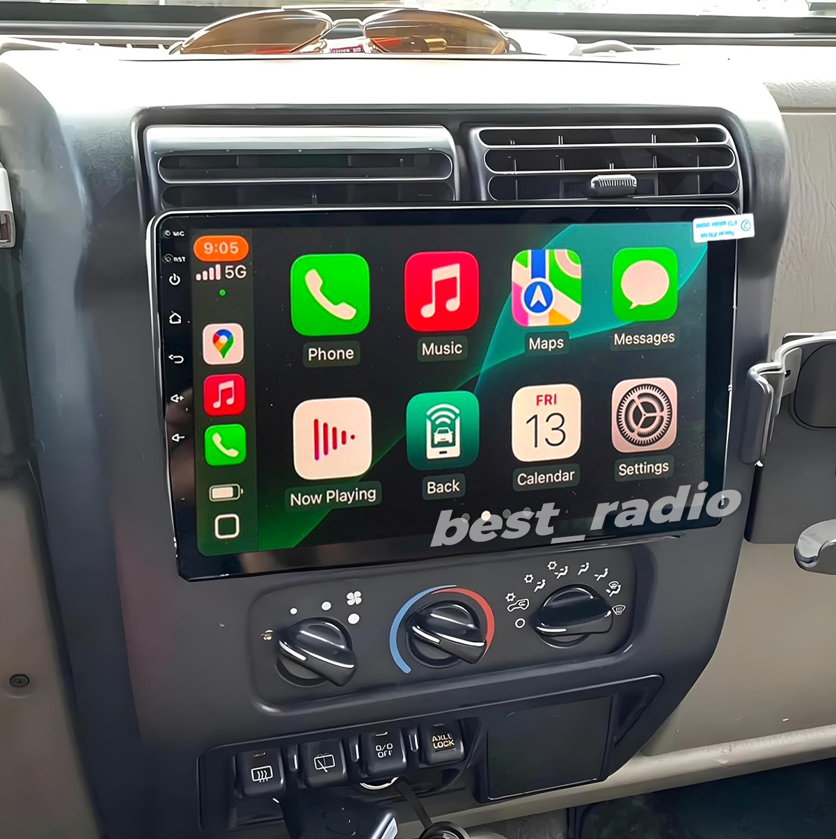Car Radio Stereo Carplay For 2003-2006 Jeep Wrangler 2+32G 9in wifi 4+64G