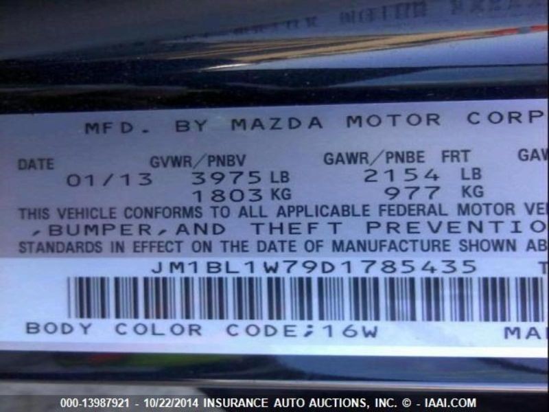 Info-GPS-TV Screen Display Screen Lower Center Dash Fits 12-13 MAZDA 3 3628996