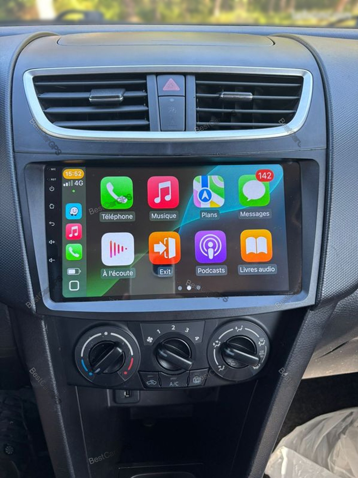 4+64G Android Auto Wireless CarPlay Stereo Radio GPS For Suzuki Swift 2010-2016