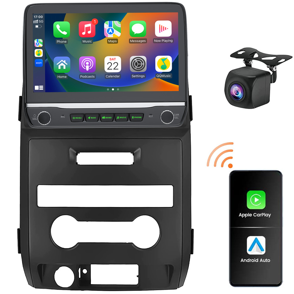 For Ford F150 2009-2014 Apple Carplay Android 13 Car Stereo Radio WiFi GPS 4+64G