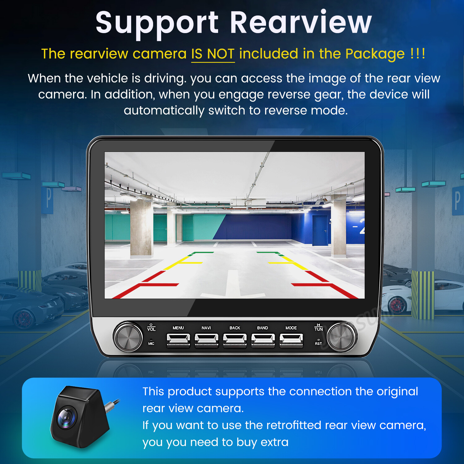 Android15 Apple Carplay For Toyota Tacoma 2016-2022 Car Stereo Radio GPS RDS SWC