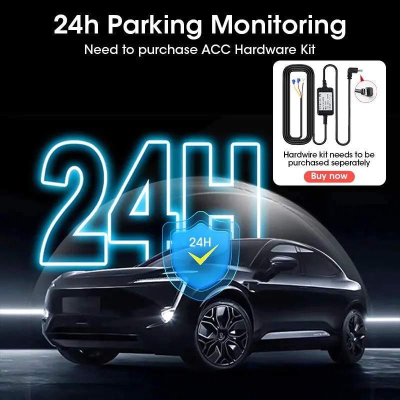 Janstie 11.26 inch Car DVR 4K Camera Rotatable Lens Recorder GPS Dashboard