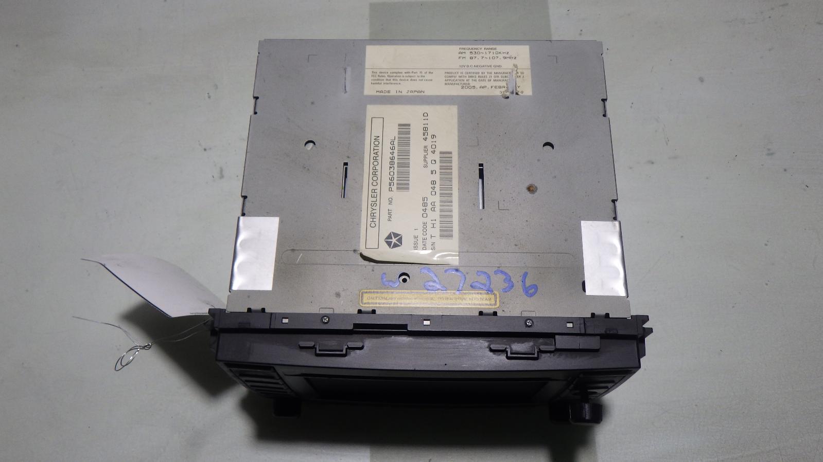 06 CHRYSLER 300 A/V Equipment 56038646AL
