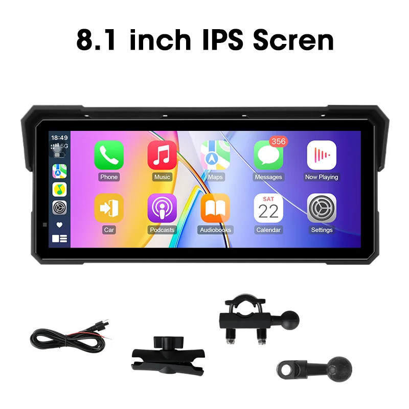5/6.86/7/8.1 inch Digital Motorcycle Dashboard Motorcycles Carplay GPS