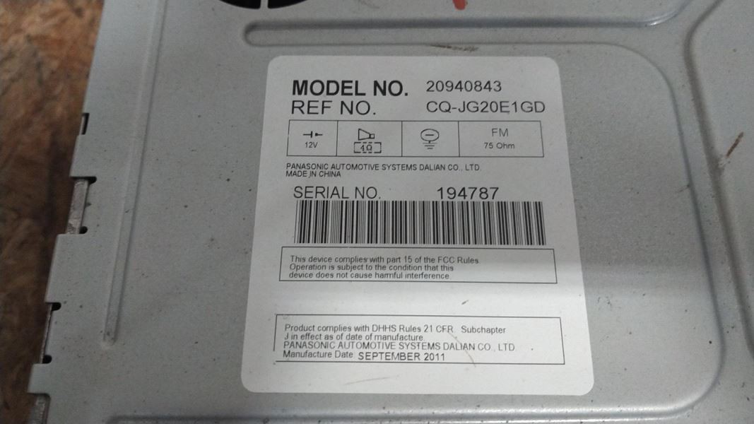 Audio Equipment Radio AM-FM-stereo-CD-MP3-USB Opt Uui Fits 09-12 MALIBU 392474
