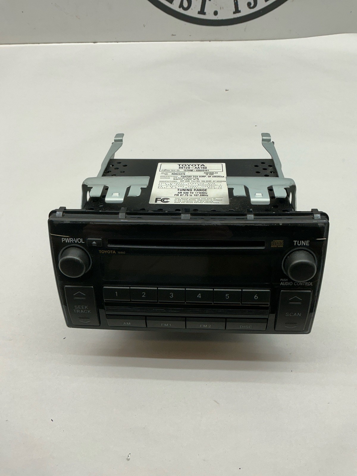 RECIEVER Audio & Visual Equip.(radio) TOYOTA CAMRY 05 06 ID 16860