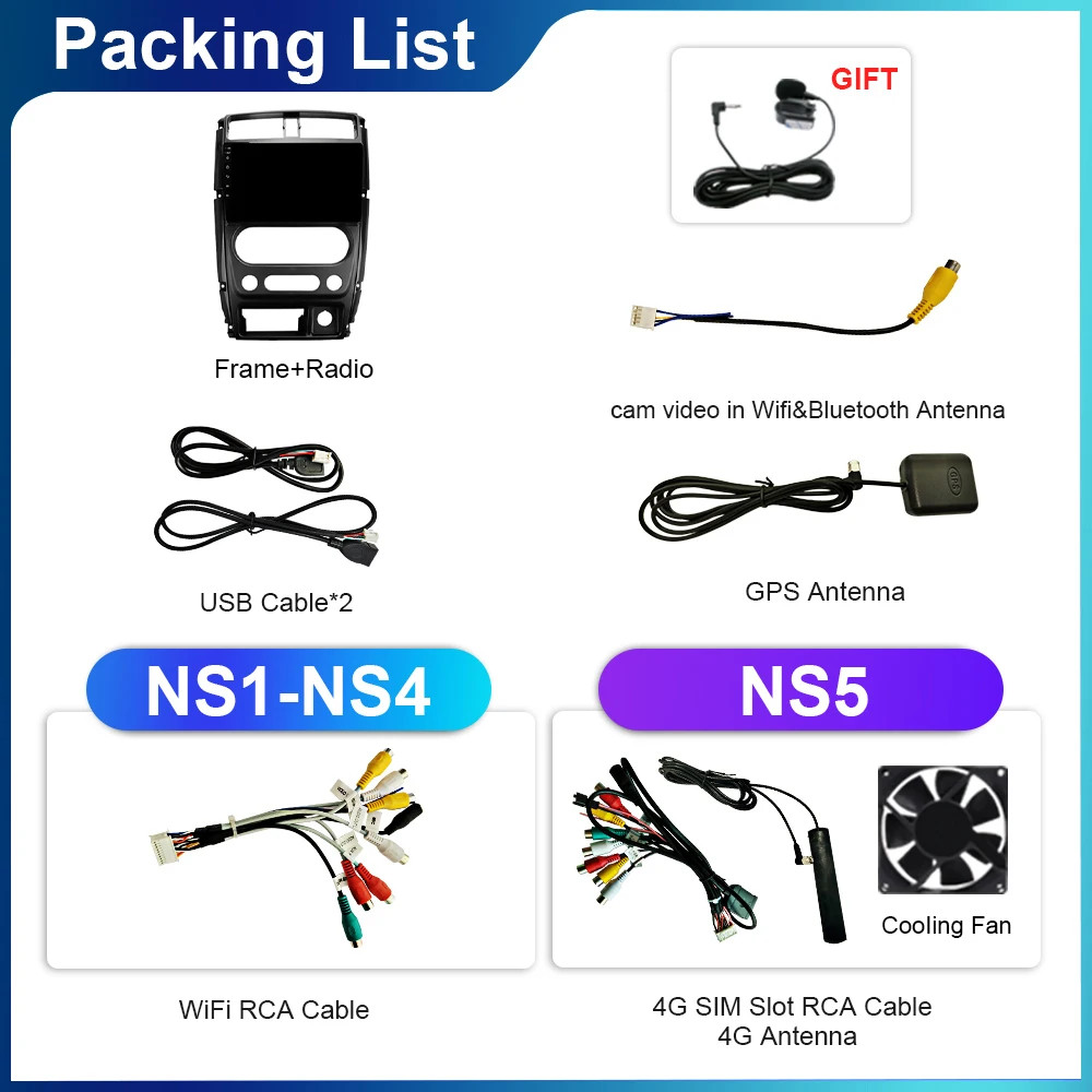 For Suzuki Jimny 2007-2012 CarPlay Auto Multimedia GPS Navi Android 15 Car Radio